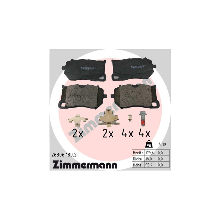 Klocki hamulcowe ZIMMERMANN 26306.180.2