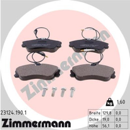 Klocki hamulcowe ZIMMERMANN 23124.190.1