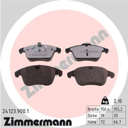 Klocki hamulcowe ZIMMERMANN 24123.900.1