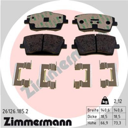 Klocki hamulcowe ZIMMERMANN 26126.185.2