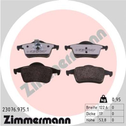 Klocki hamulcowe ZIMMERMANN 23076.975.1