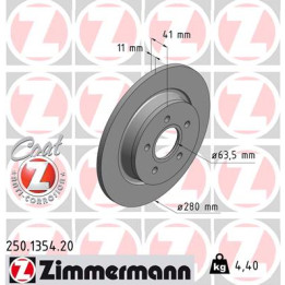 Tarcza hamulcowa ZIMMERMANN 250.1354.20