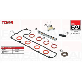 Zestaw łańcucha rozrządu FAI AutoParts TCK99