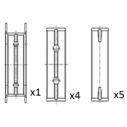 Panewki wału korbowego FAI AutoParts BM1030-STD