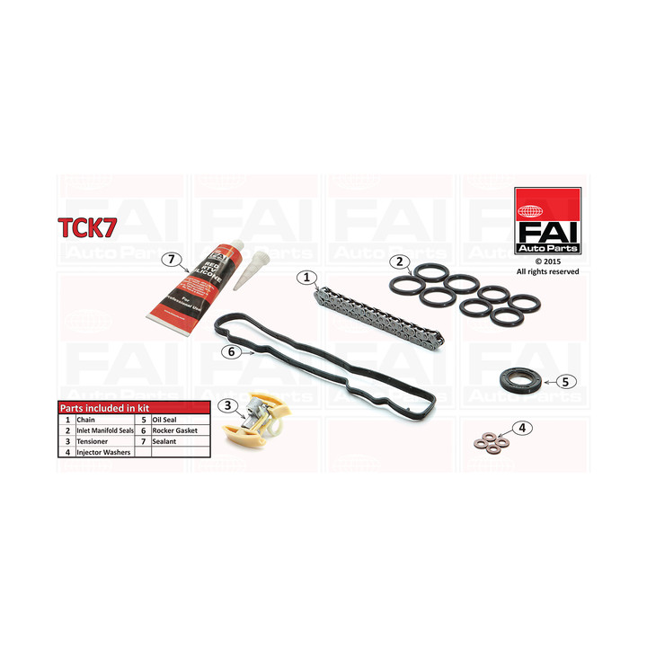 Zestaw łańcucha rozrządu FAI AutoParts TCK7