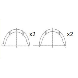 Panewka oporowa wału korbowego FAI AutoParts BT3012-STD