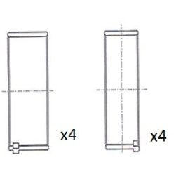 Panewki łożyska korbowodu FAI AutoParts BB2069-STD