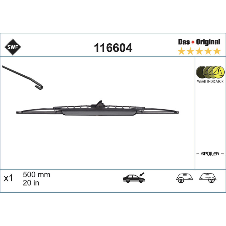 Pióro wycieraczki SWF 116604