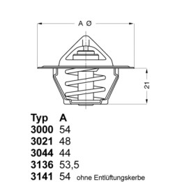 Termostat WAHLER 3136.88D50