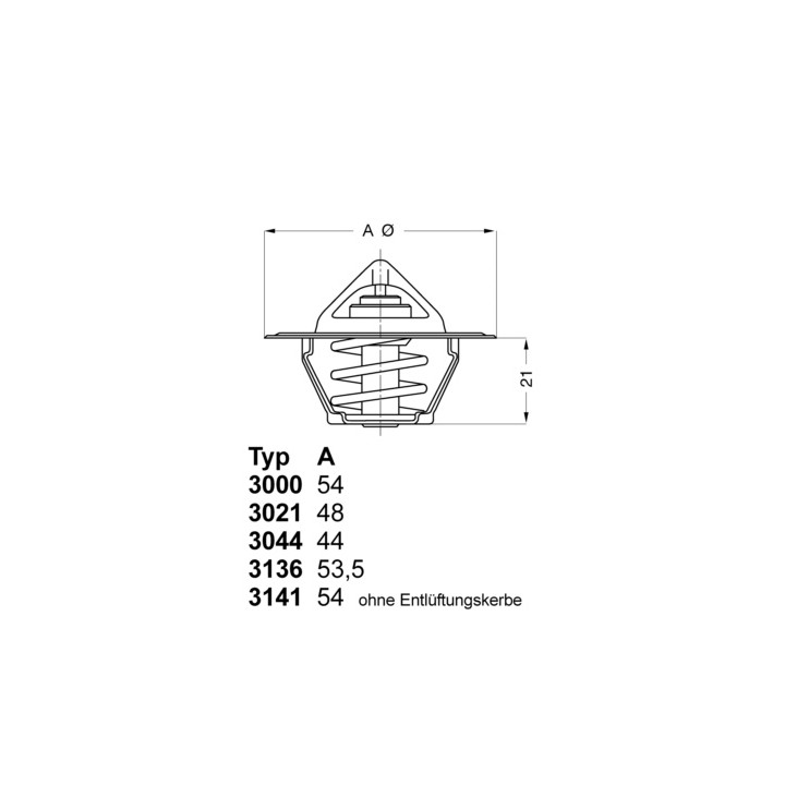 Termostat WAHLER 3136.88D50