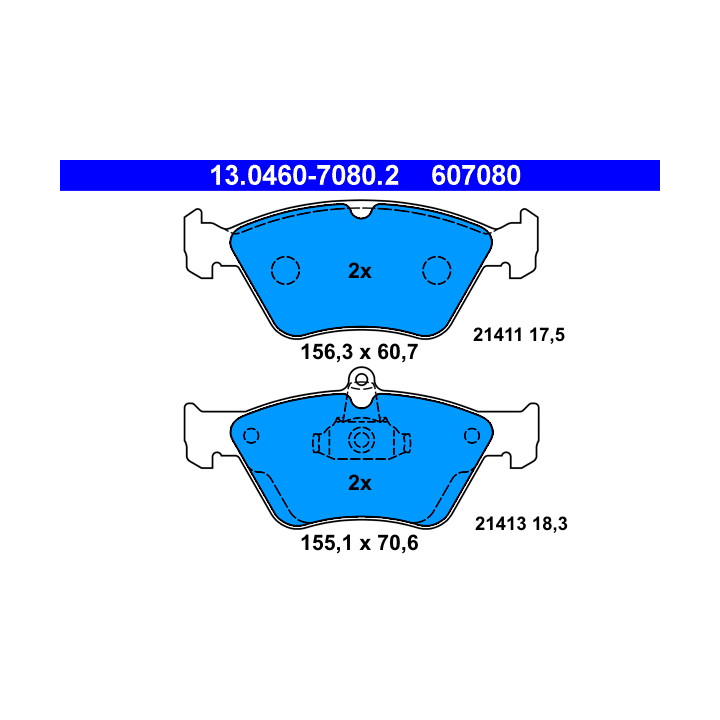 Klocki hamulcowe ATE 13.0460-7080.2
