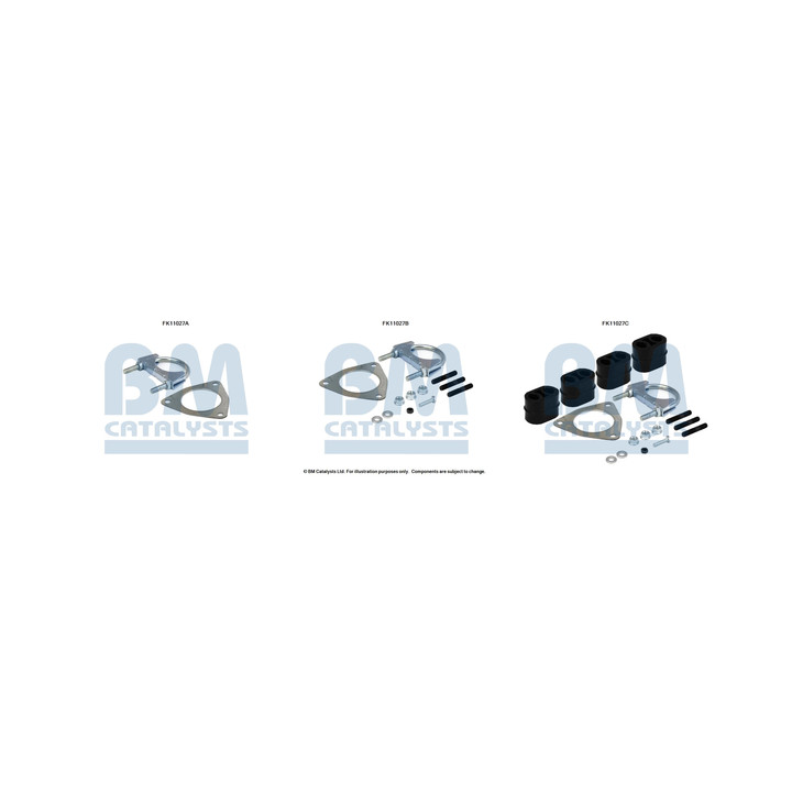 zestaw montażowy, filtr sadzy / filtr cząstek stałych BM CATALYSTS FK11027