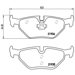 Klocki hamulcowe BREMBO P 71 006