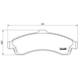 Klocki hamulcowe BREMBO P 10 009