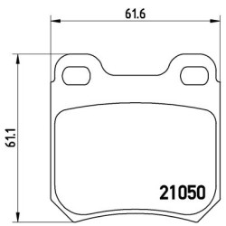 Klocki hamulcowe BREMBO P 59 014