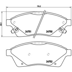 Klocki hamulcowe BREMBO P 09 010