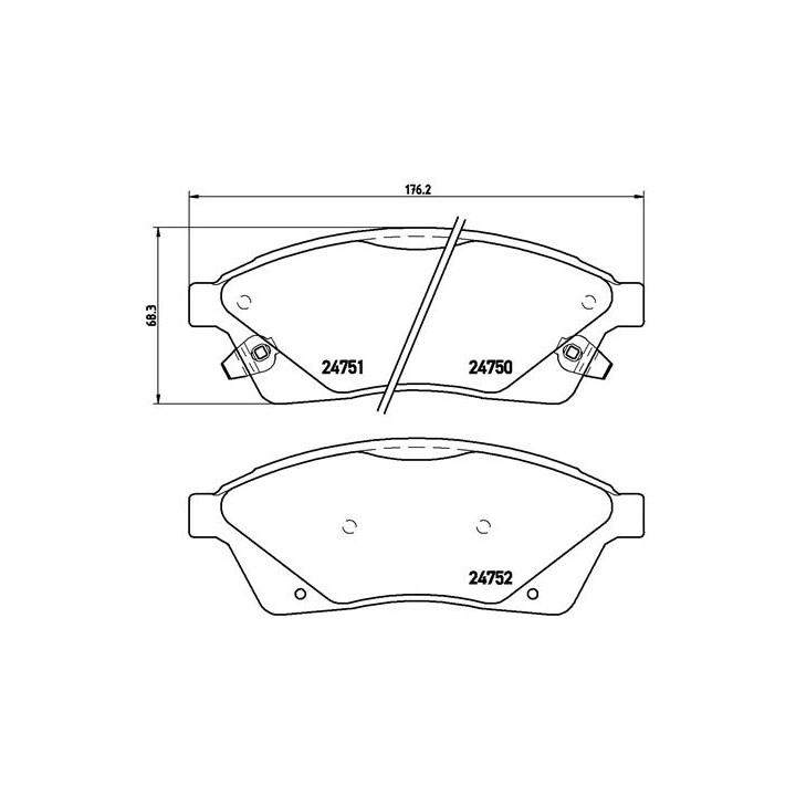 Klocki hamulcowe BREMBO P 09 010
