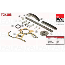Zestaw łańcucha rozrządu FAI AutoParts TCK103