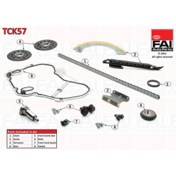 Zestaw łańcucha rozrządu FAI AutoParts TCK57