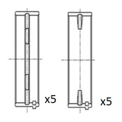 Panewki wału korbowego FAI AutoParts BM1026-STD