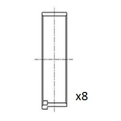 Panewki łożyska korbowodu FAI AutoParts BB2070-STD