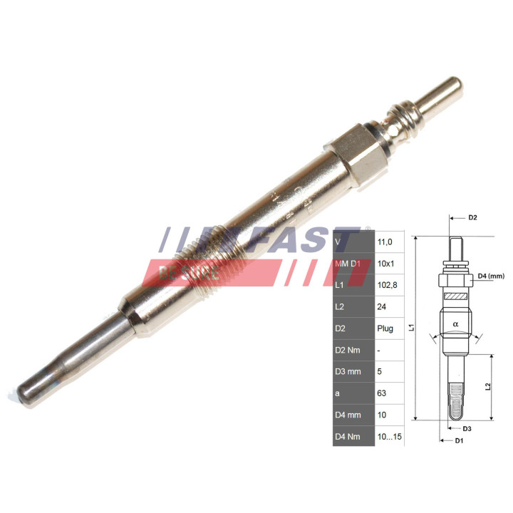 Świeca żarowa FAST FT82703