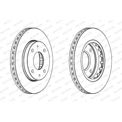 Tarcza hamulcowa FERODO DDF1270