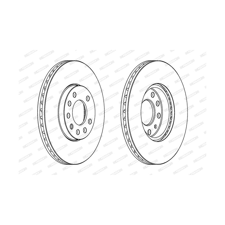 Tarcza hamulcowa FERODO DDF810C