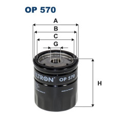 Filtr oleju FILTRON OP 570