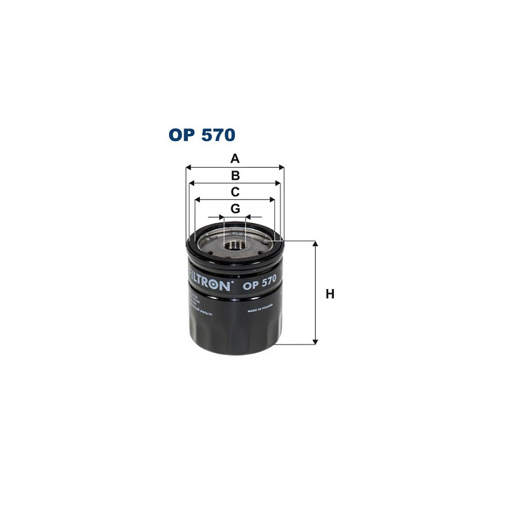 Filtr oleju FILTRON OP 570