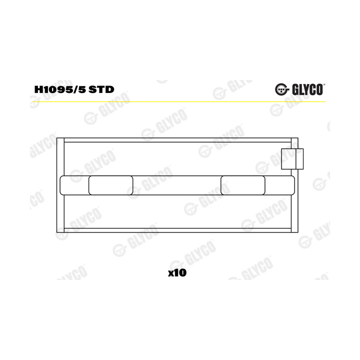 Panewki wału korbowego GLYCO H1095/5 STD
