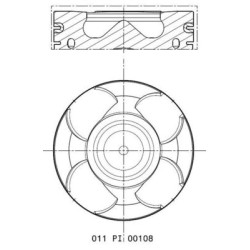 Tłok MAHLE 011 PI 00108 001