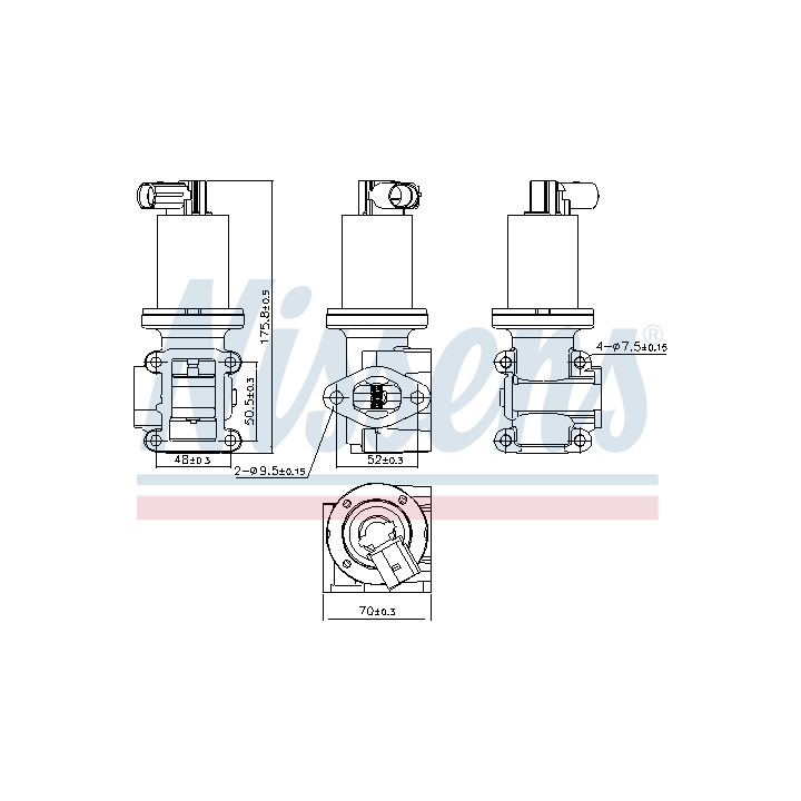 Zawór spalin EGR NISSENS 98180