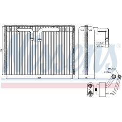 Parownik klimatyzacji NISSENS 92296