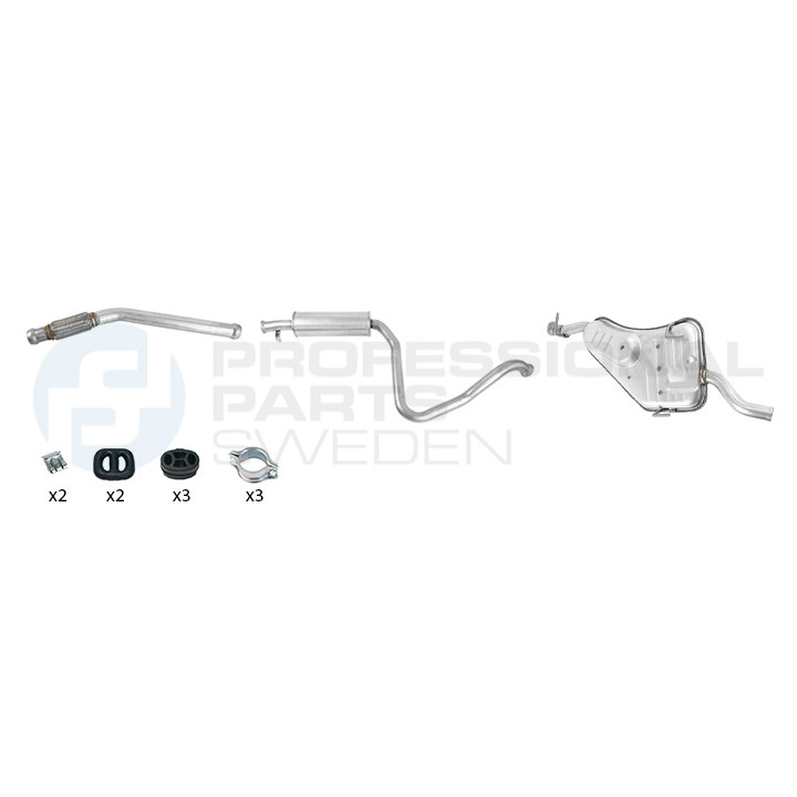 Układ wydechowy Professional Parts 253448018