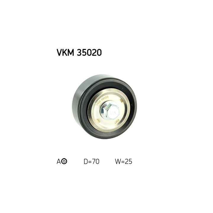 Rolka prowadząca pasek klinowy SKF VKM 35020