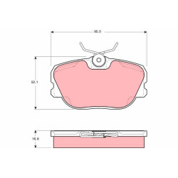 Klocki hamulcowe TRW GDB460