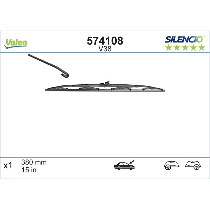 Pióro wycieraczki VALEO 574108