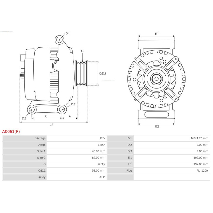 Alternator AS-PL A0061(P)