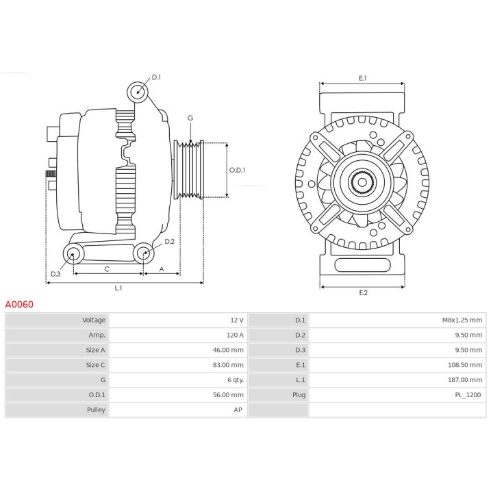 Alternator AS-PL A0060