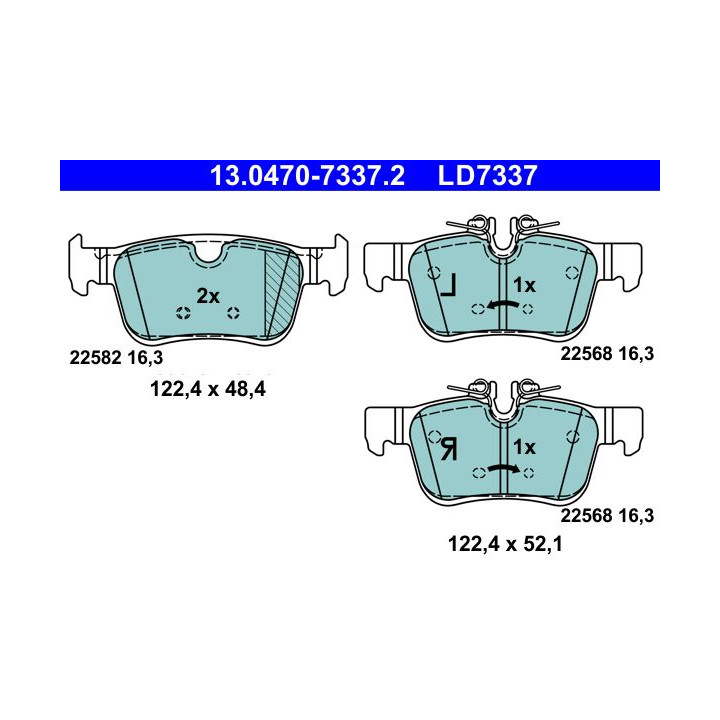 Klocki hamulcowe ATE 13.0470-7337.2