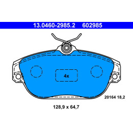 Klocki hamulcowe ATE 13.0460-2985.2