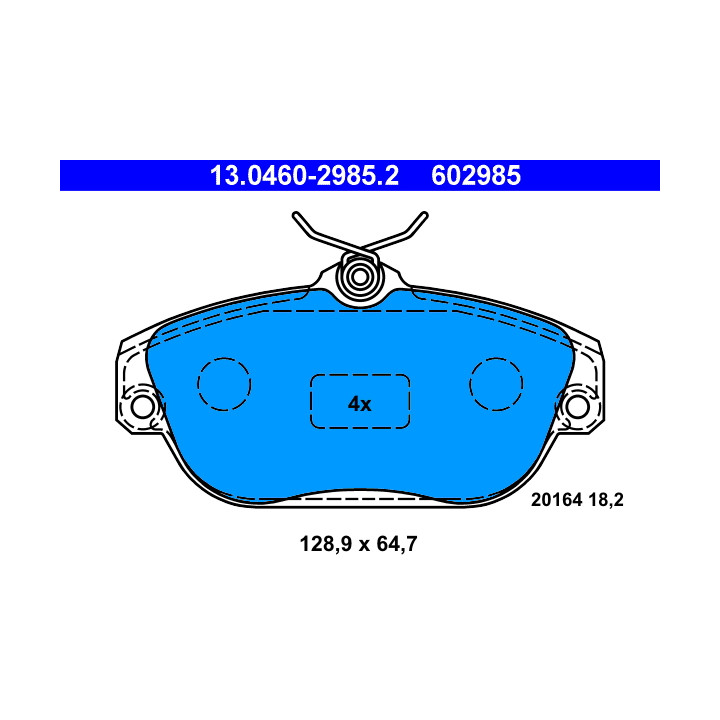 Klocki hamulcowe ATE 13.0460-2985.2
