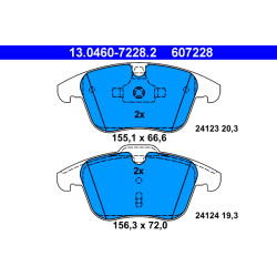 Klocki hamulcowe ATE 13.0460-7228.2
