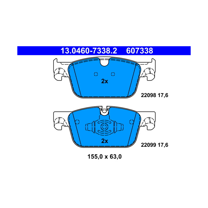 Klocki hamulcowe ATE 13.0460-7338.2