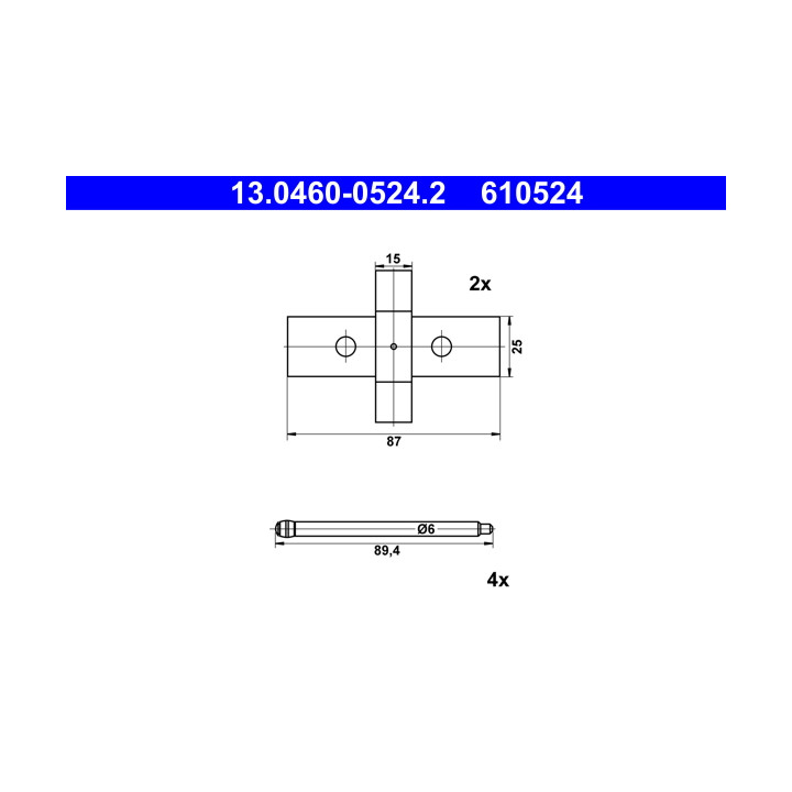 Klocki hamulcowe ATE 13.0460-0524.2