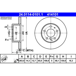 Tarcza hamulcowa ATE 24.0114-0101.1