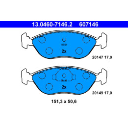 Klocki hamulcowe ATE 13.0460-7146.2