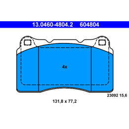 Klocki hamulcowe ATE 13.0460-4804.2