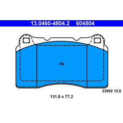 Klocki hamulcowe ATE 13.0460-4804.2